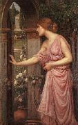 John William Waterhouse Psyche Opening the Door into Cupid Garden USA oil painting artist